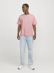 JACK & JONES T-Shirt JORVesterbro ros/weiß