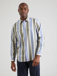 GAP Hemd blau/sepia/offwhite