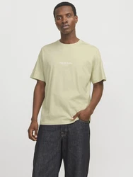 JACK & JONES T-Shirt JORVesterbro schilf/weiß
