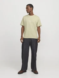 JACK & JONES T-Shirt JORVesterbro schilf/weiß