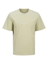 JACK & JONES T-Shirt JORVesterbro schilf/weiß
