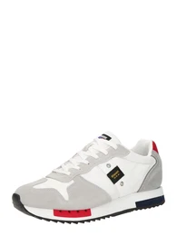 Sneaker grau / rot / schwarz / wei