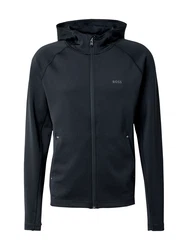 BOSS Sportsweatjacke 'Sicon Active' grau/schwarz