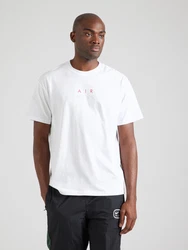 Nike Sportswear T-Shirt 'AIR' grau/rot/weiß