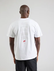 Nike Sportswear T-Shirt 'AIR' grau/rot/weiß