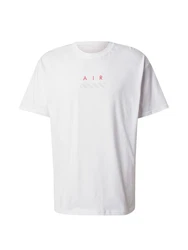 Nike Sportswear T-Shirt 'AIR' grau/rot/weiß