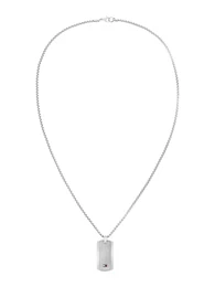 Kette 'JAMESON' navy / blutrot / silber