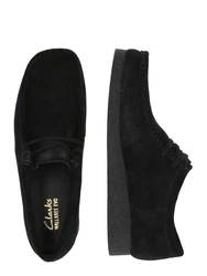 CLARKS Schnürschuh Mokassin Wallabee EVO schwarz
