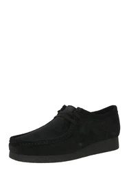 CLARKS Schnürschuh Mokassin Wallabee EVO schwarz