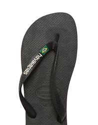 HAVAIANAS Zehentrenner Brasil schwarz/weiß