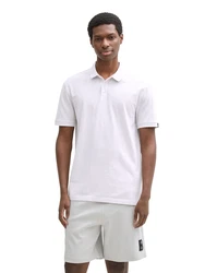 TOM TAILOR DENIM Poloshirt weiß