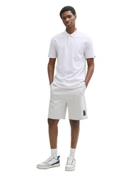 TOM TAILOR DENIM Poloshirt weiß