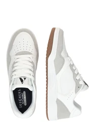 SKECHERS Sneaker grau/weiß