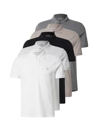 Poloshirt beige / hellgrau / graumeliert / schwarz / wei