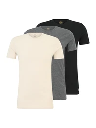 T-Shirt graumeliert / pastellgrn / schwarz