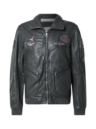 Jacke 'Fraser' navy / hellgrau / dunkelgrau / dunkelrot