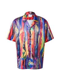 Hemd royalblau / gelb / pink / rot