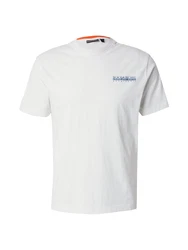 NAPAPIJRI T-Shirt 'S-SOVANA' opal / hellblau / rot / weiß