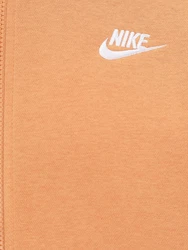 Nike Sportswear Sweatjacke 'Club Fleece' aprikose / weiß