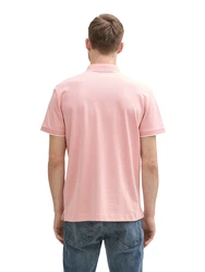 TOM TAILOR Poloshirt pfirsich/weiß