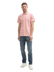 TOM TAILOR Poloshirt pfirsich/weiß