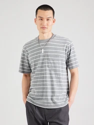 GAP T-Shirt graumeliert/weiß