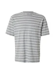 GAP T-Shirt graumeliert/weiß