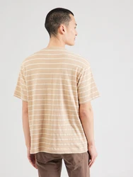 GAP T-Shirt khaki/weiß