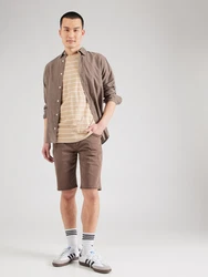 GAP T-Shirt khaki/weiß