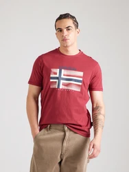NAPAPIJRI T-Shirt S-LARI marine/rot/weiß
