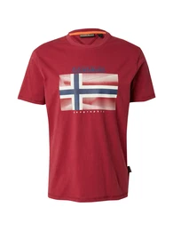 T-Shirt 'S-LARI' marine / rot / wei