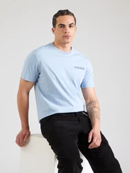 NAPAPIJRI T-Shirt 'S-SOVANA' hellblau / orange / schwarz / weiß