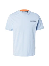 NAPAPIJRI T-Shirt 'S-SOVANA' hellblau / orange / schwarz / weiß