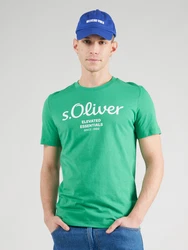 s.Oliver Herren 2139909 T-Shirt grn/wei
