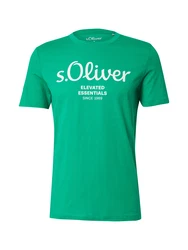s.Oliver Herren 2139909 T-Shirt grn/wei