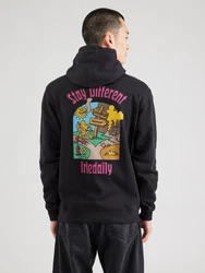 Iriedaily Sweatshirt 'Differ Normal' azur / curry / fuchsia / schwarz