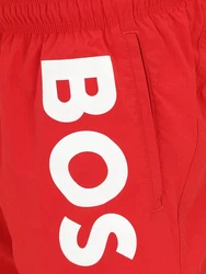 BOSS Badeshorts 'Octopus' rot/weiß