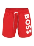 BOSS Badeshorts 'Octopus' rot/weiß
