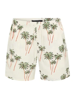 TOMMY HILFIGER Badeshorts beige/braun/grün