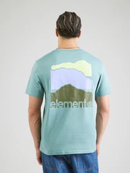 ELEMENT T-Shirt 'HORIZONS' türkis/hellblau/hellgelb/oliv