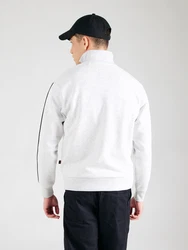 ALPHA INDUSTRIES Sweatjacke hellgrau/schwarz