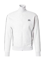 Sweatjacke hellgrau / schwarz