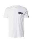 ALPHA INDUSTRIES T-Shirt 'Coach' dunkelgrau/weiß