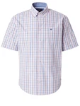 FYNCH-HATTON Hemd blau/navy/rosa/offwhite