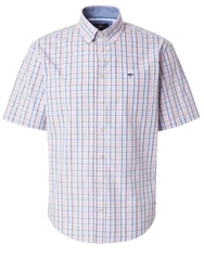 FYNCH-HATTON Hemd blau/navy/rosa/offwhite