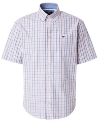 Hemd blau / navy / rosa / offwhite