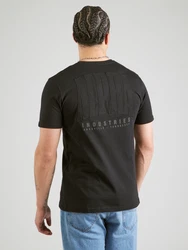 ALPHA INDUSTRIES T-Shirt 'Coach' grau/schwarz