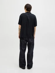 JACK & JONES Hemd 'JJEJEFF' schwarz