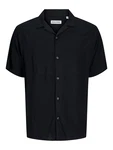 JACK & JONES Hemd 'JJEJEFF' schwarz