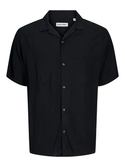 JACK & JONES Hemd 'JJEJEFF' schwarz